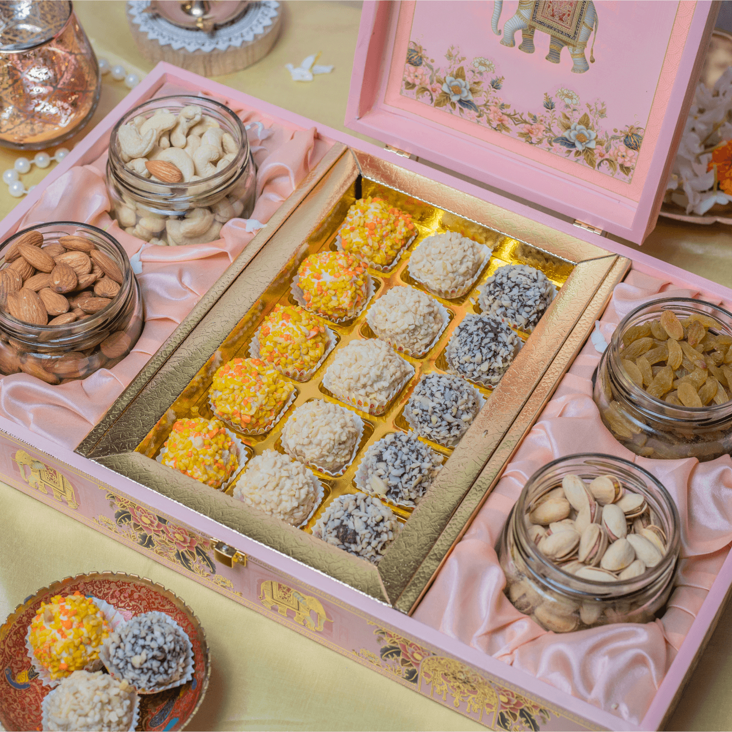 Majestic Pink Dry Fruit Box